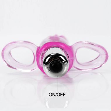 （女用器具）爱呗手指震动套（粉色）